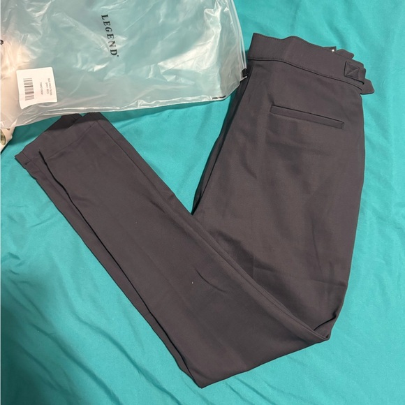 Brand new: legend London: PLAIN STRETCH TROUSER W/ SIDE CINCH - GREY 28” - Picture 5 of 9